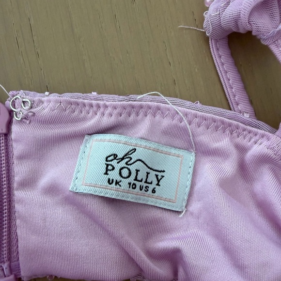 Oh Polly Pink Beaded Two-Piece Skirt Set - Picture 7 of 7